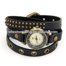 Blue Brown Red Black Simple Design Lady Leather Bracelet Watch 25g 550x7mm High Quality gift 110401103